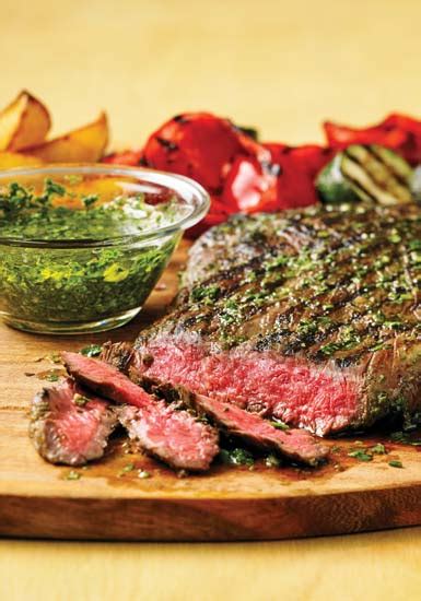 argentinian-flank-steak-with-chimichurri-recipe-grit image