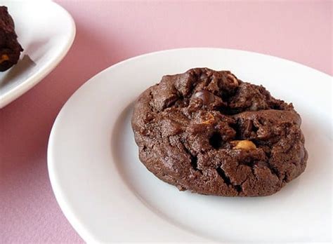 salted-double-chocolate-peanut-butter-cookies image