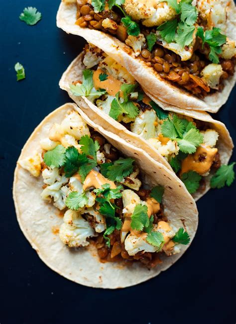 roasted-cauliflower-and-lentil-tacos-cookie-and-kate image