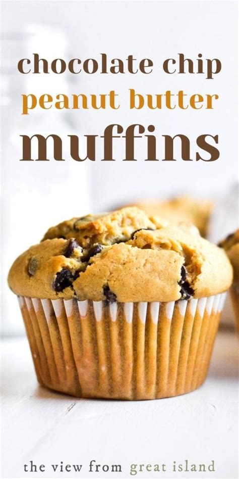 chocolate-chip-peanut-butter-muffins-a-family-favorite image