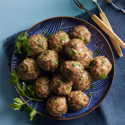 italian-style-beef-pork-meatballs-eatingwell image