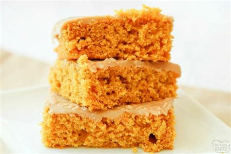 maple-iced-pumpkin-bars-butter-with-a-side-of-bread image