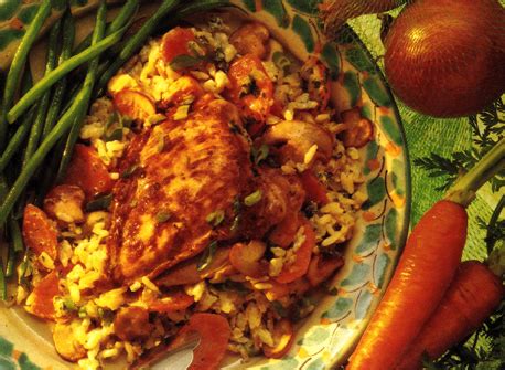 chicken-and-rice-casserole-with-mushrooms image