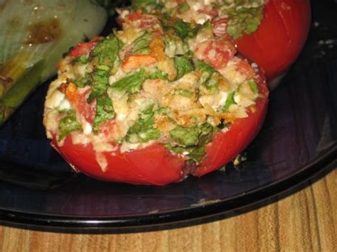 spinach-stuffed-tomatoes-recipe-sparkrecipes image