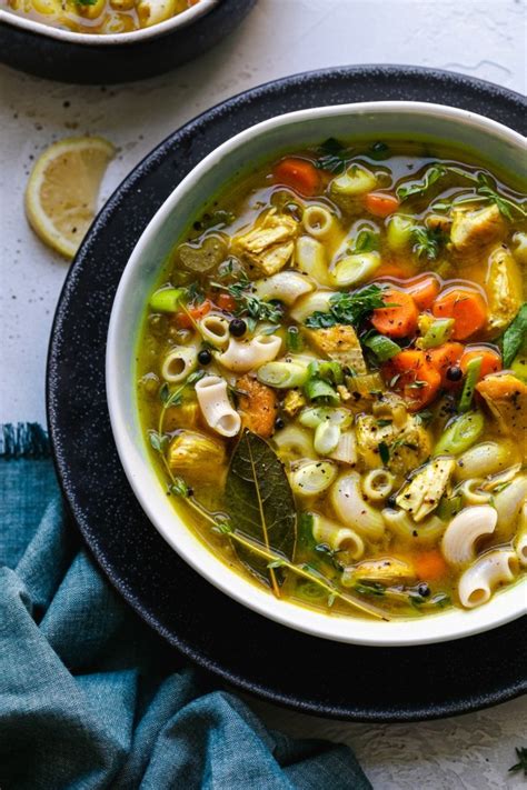 healing-ginger-lemon-turmeric-chicken-noodle-soup image