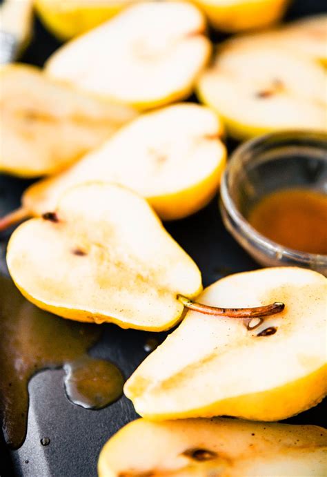baked-pears-with-maple-bourbon-glaze-vegan-option image