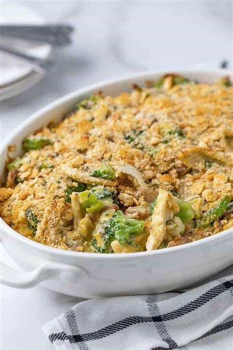 chicken-broccoli-and-mushroom-casserole-the-blond image