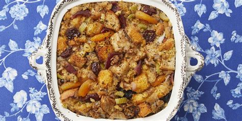 cornbread-dressing-with-dried-fruits-and-nuts-the image