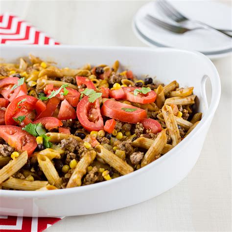 tex-mex-casserole-with-beef-and-pasta-our-farmer-house image