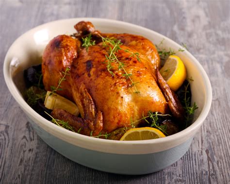 lemon-and-thyme-butter-basted-roasted-chicken image