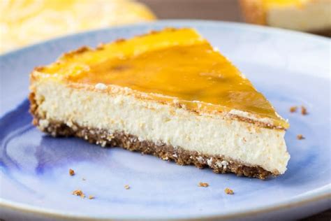 vanilla-orange-cheesecake-with-orange-glaze-delicious image