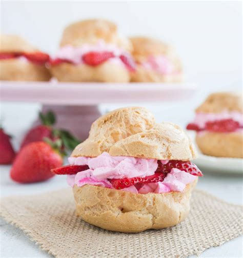 strawberry-cream-puffs-the-itsy-bitsy-kitchen image