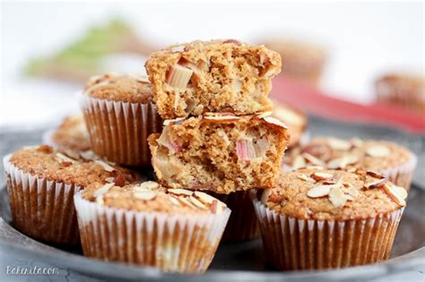 vegan-rhubarb-muffins-bakerita image