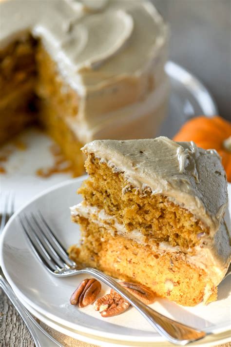 pumpkin-layer-cake-with-caramel-frosting-so-easy image