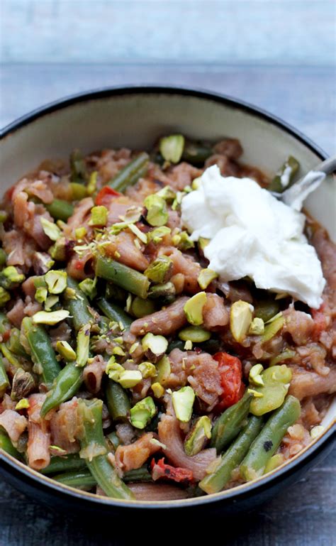 spiced-fava-bean-soup-with-string-beans-and-tomato image