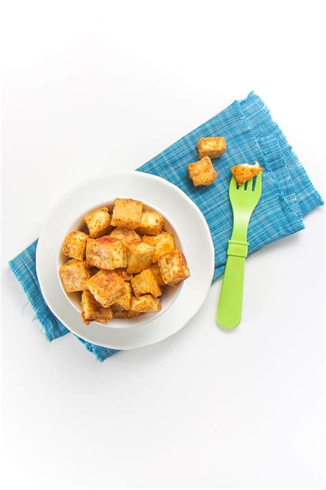 baked-seasoned-tofu-nuggets-for-baby-toddler image