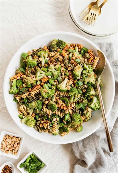 asian-style-pasta-salad-with-broccoli-and-peanuts image