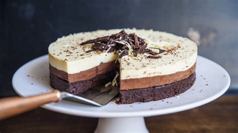 triple-chocolate-mousse-cake-sortedfood image