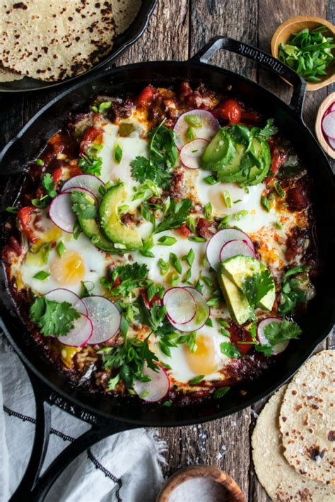 mexican-baked-eggs-with-chorizo-peppers-the image
