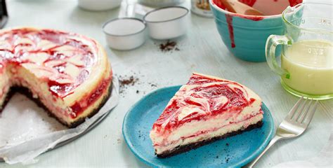 robinhood-cherry-swirled-cheesecake image