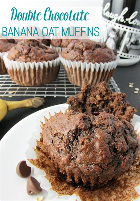 double-chocolate-banana-oat-muffins-the-shirley image