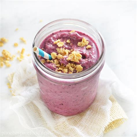 blueberry-granola-smoothie-phoebes-pure-food image