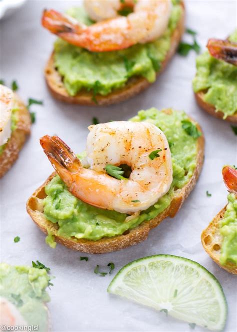 avocado-and-shrimp-crostini-recipe-cooking-lsl image
