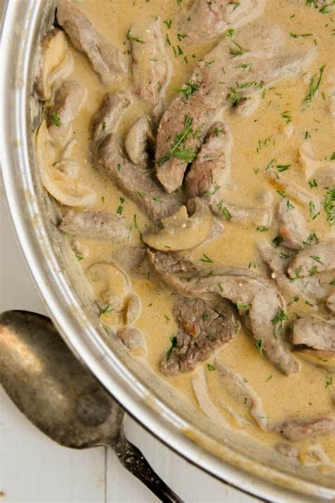 easy-homemade-low-carb-beef-stroganoff image