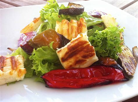 grilled-halloumi-and-roasted-vegetables-salad image