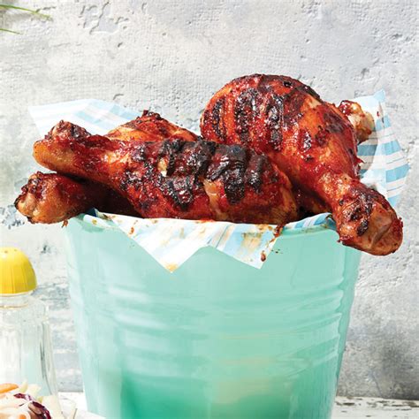 easy-bbq-chicken-drumsticks-with-coleslaw image