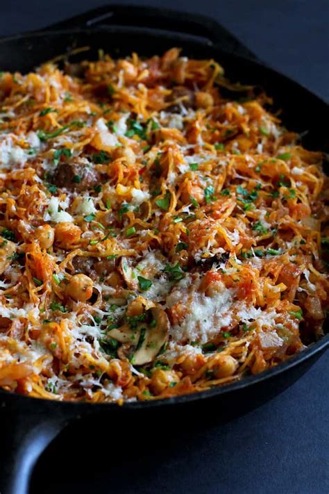 vegetarian-spaghetti-squash-skillet-recipe-cookin image