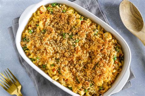 chicken-and-macaroni-casserole-recipe-the-spruce-eats image
