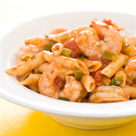 penne-with-spicy-shrimp-and-tomato-sauce-cooks image