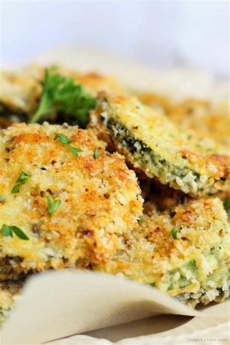 breaded-baked-zucchini-slices-delightful-mom-food image