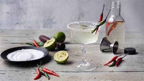 spicy-chili-margarita-with-orange-liqueur-and-chili-syrup image