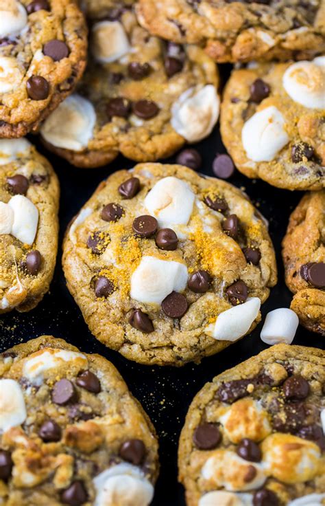 smores-chocolate-chip-cookies-baker-by-nature image
