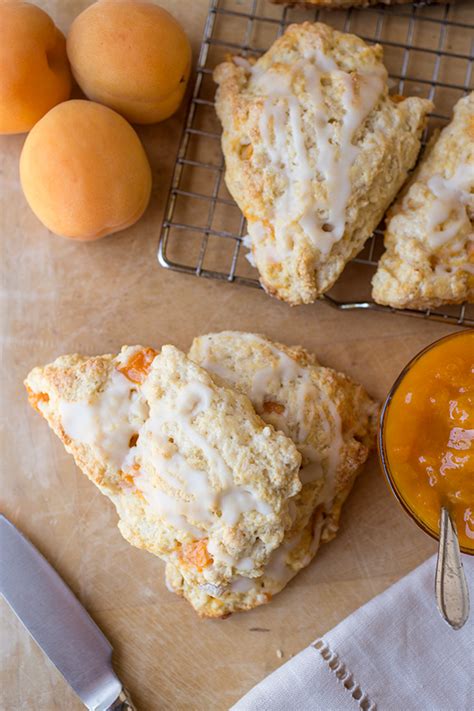 lemon-apricot-scones-with-homemade-apricot-jam image