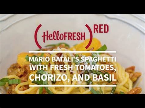 mario-batalis-spaghetti-with-fresh-tomatoes-chorizo image