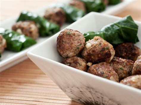 lamb-meatballs-and-collard-dolmades-cooking-channel image