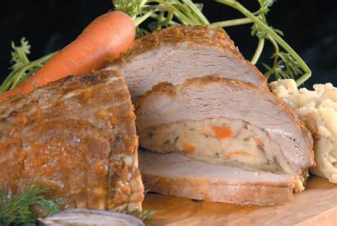 veal-breast-with-savory-vegetable-matzah-stuffing image