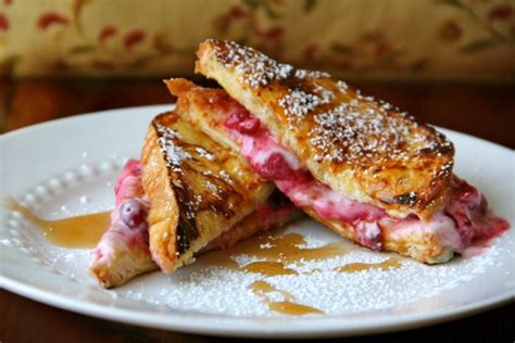 french-toast-stuffed-with-cranberry-cream-cheese image
