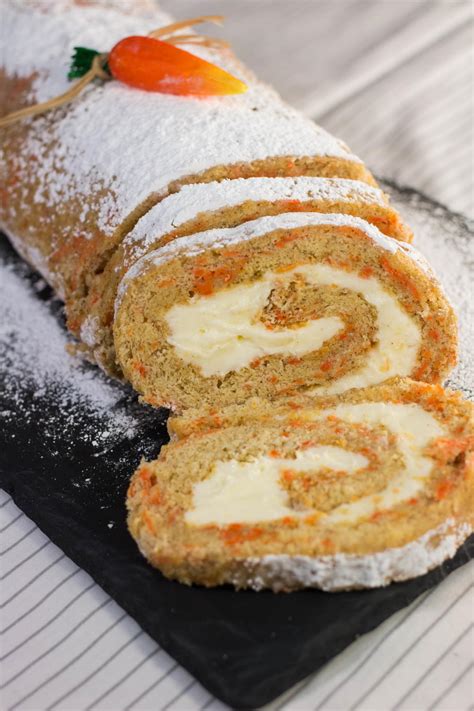 heavenly-carrot-cake-roll-thebestdessertrecipescom image