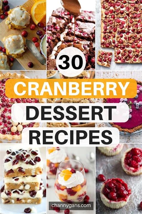 30-cranberry-dessert-recipes-holiday-desserts image