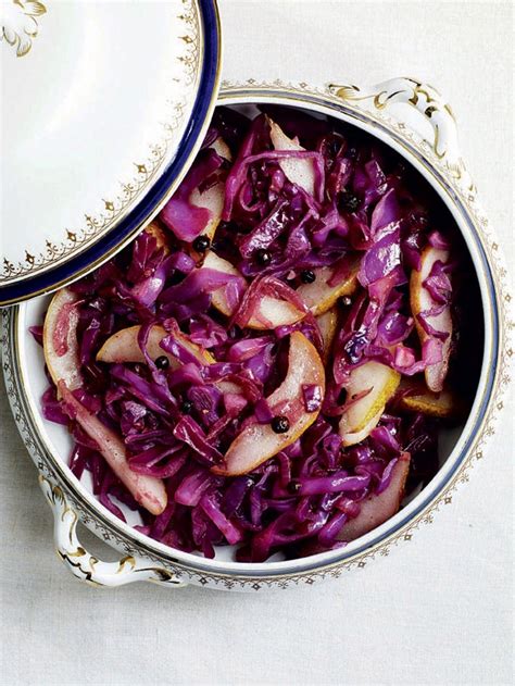 stir-fried-red-cabbage-with-juniper-and-pears image
