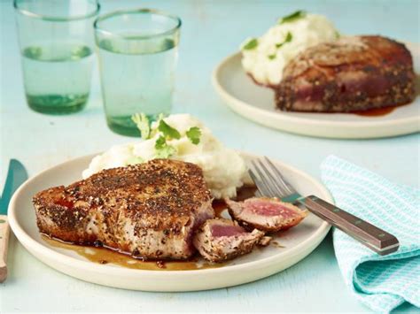pan-seared-tuna-steak-recipe-cooking-channel image