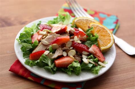 strawberry-chicken-salad-with-warm-orange-vinaigrette image