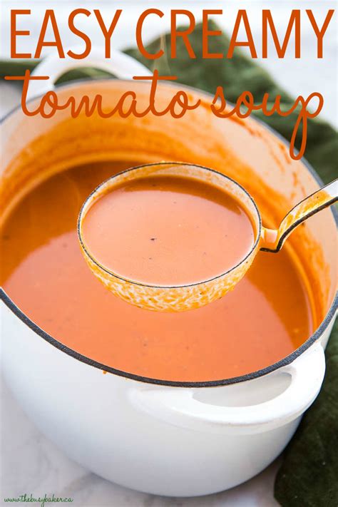 easy-homemade-creamy-tomato-soup-the-busy-baker image