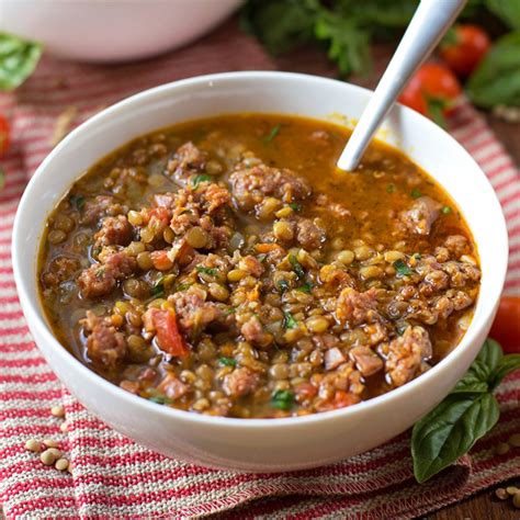spicy-sausage-lentil-soup-life-made-simple image