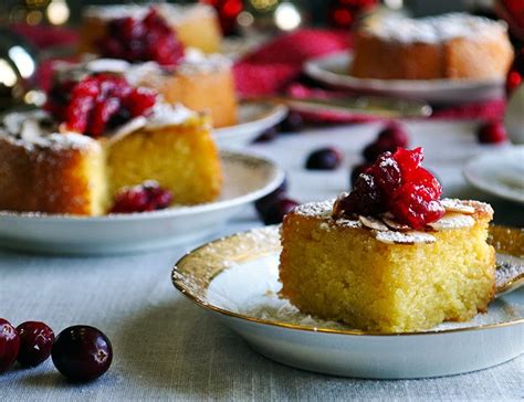 almond-cake-with-cranberry-sauce-of-batter-and image