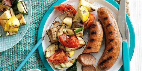 balsamic-grilled-sausage-and-summer-vegetables image